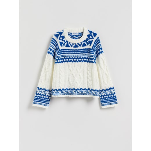 Reserved - Sweter z nordyckim wzorem - wielobarwny ze sklepu Reserved w kategorii Swetry damskie - zdjęcie 187510442