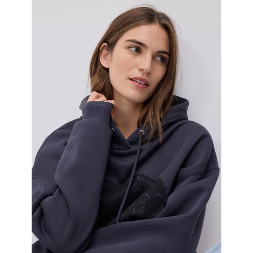 Reserved - Bluza z nadrukiem - ciemnoszary ze sklepu Reserved w kategorii Bluzy damskie - zdjęcie 187510652