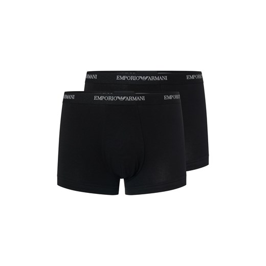 Emporio Armani Bokserki w 3-paku Mężczyźni Bawełna czarny jednolity ze sklepu vangraaf w kategorii Majtki męskie - zdjęcie 187511014