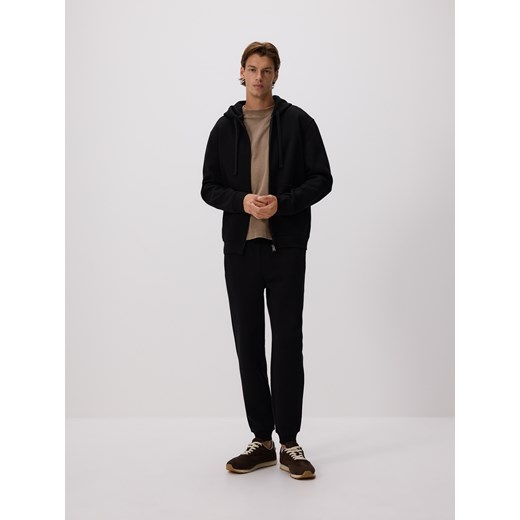 Reserved - Bluza regular z kapturem - czarny ze sklepu Reserved w kategorii Bluzy męskie - zdjęcie 187511543