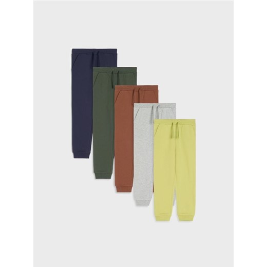 Sinsay - Spodnie jogger 5 pack - zielony ze sklepu Sinsay w kategorii Spodnie dziewczęce - zdjęcie 187513390
