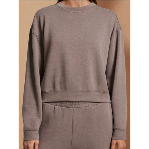 Sinsay - Bluza basic - brązowy ze sklepu Sinsay w kategorii Bluzy damskie - zdjęcie 187513401