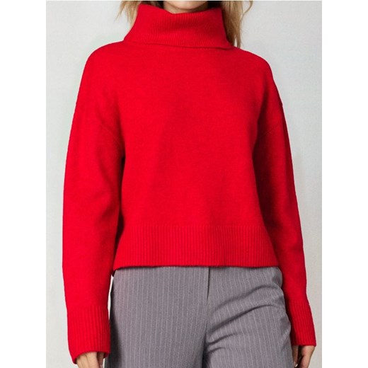 Sinsay - Gładki golf basic - czerwony ze sklepu Sinsay w kategorii Swetry damskie - zdjęcie 187513463