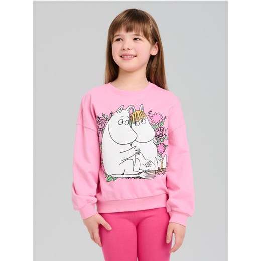 Sinsay - Bluza The Moomins - różowy ze sklepu Sinsay w kategorii Bluzy dziewczęce - zdjęcie 187513503