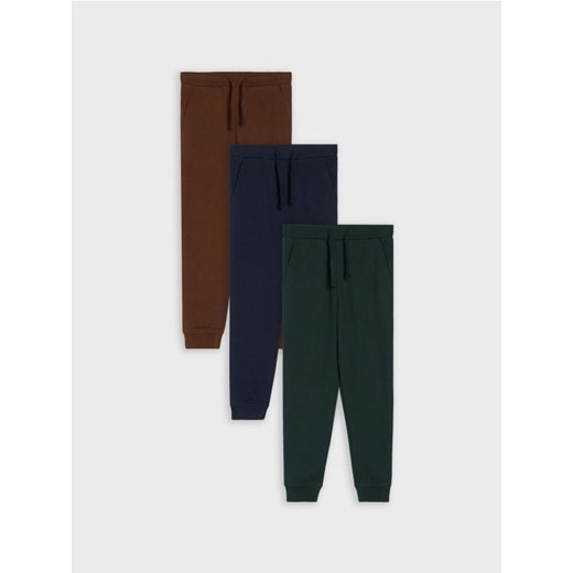 Sinsay - Spodnie slim 3 pack - zielony ze sklepu Sinsay w kategorii Spodnie dziewczęce - zdjęcie 187513530