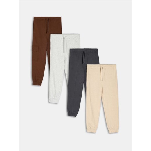 Sinsay - Spodnie 4 pack - brązowy ze sklepu Sinsay w kategorii Spodnie chłopięce - zdjęcie 187513531