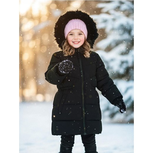 Sinsay - Kurtka ocieplana z kapturem - czarny ze sklepu Sinsay w kategorii Kurtki chłopięce - zdjęcie 187513604