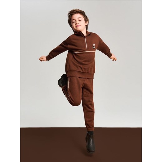 Sinsay - Komplet: bluza i spodnie - brązowy ze sklepu Sinsay w kategorii Dresy chłopięce - zdjęcie 187513621
