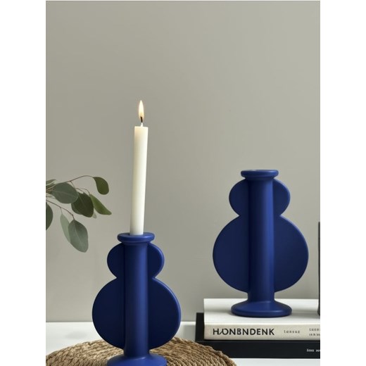 Sinsay - Świecznik o nieregularnym kształcie - niebieski Sinsay One Size Sinsay