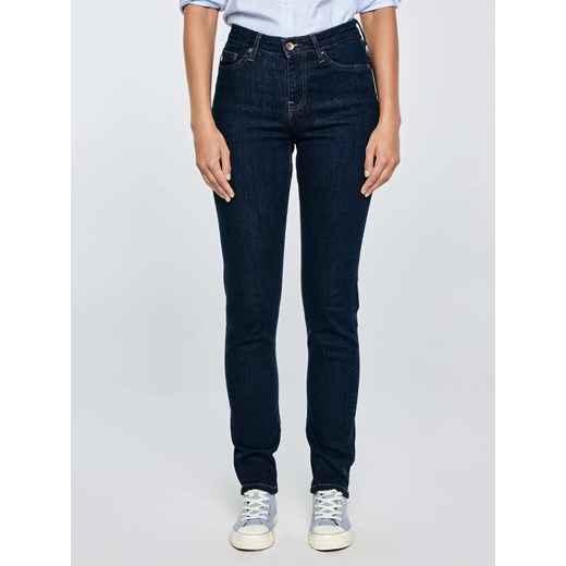 Jeansy damskie z wysokim stanem granatowe Katrina High Waist 720 ze sklepu Big Star w kategorii Jeansy damskie - zdjęcie 187514342