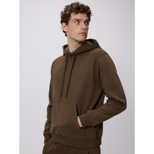 Reserved - Bluza regular z kapturem - brązowy ze sklepu Reserved w kategorii Bluzy męskie - zdjęcie 187514743