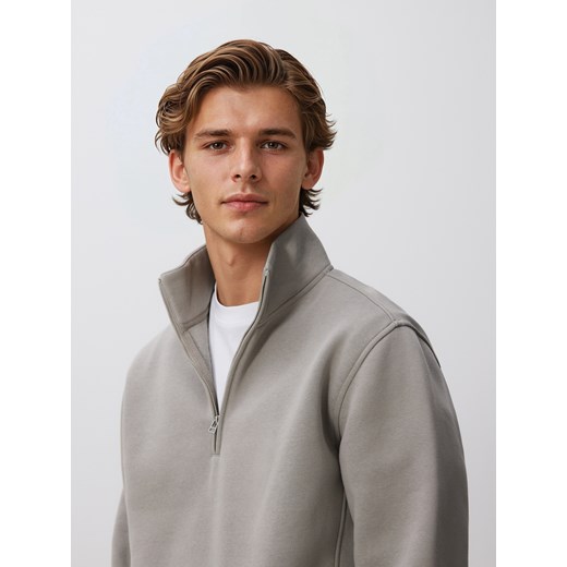 Reserved - Bluza ze stójką - jasnozielony Reserved S Reserved