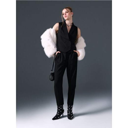 Sinsay - Spodnie chino - czarny ze sklepu Sinsay w kategorii Spodnie damskie - zdjęcie 187515211