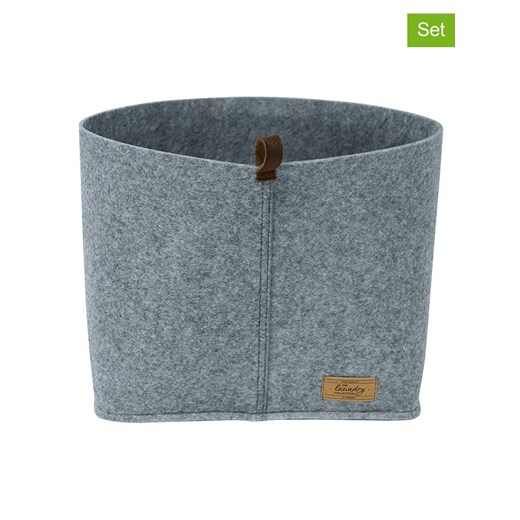 Wenko Kosze (2 szt.) &apos;&quot;Feli&quot; w kolorze szarym - 24 x 16 x 16 cm ze sklepu Limango Polska w kategorii Akcesoria i przechowywanie - zdjęcie 187515271