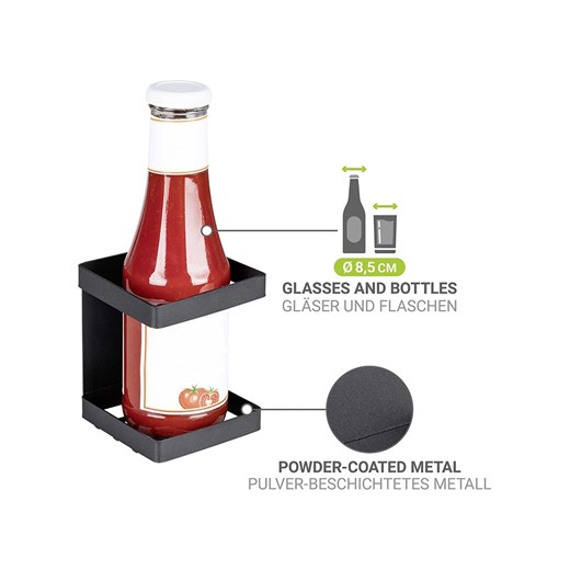 Wenko Magnetyczny uchwyt &quot;Ima&quot; w kolorze czarnym na butelki - 9 x 11 Wenko onesize promocyjna cena Limango Polska