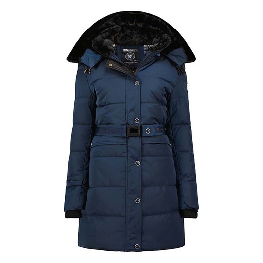 Geographical Norway Płaszcz pikowany &quot;Bettino&quot; w kolorze granatowym ze sklepu Limango Polska w kategorii Kurtki damskie - zdjęcie 187515872