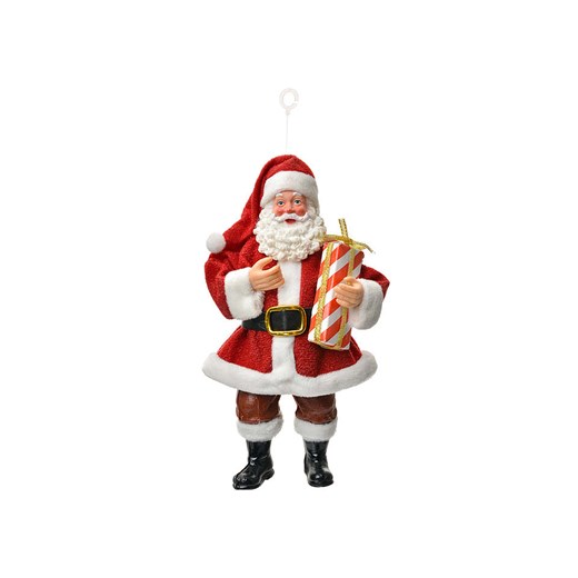 Clayre &amp; Eef Zawieszka dekoracyjna w kolorze czerwonym - wys. 17 cm ze sklepu Limango Polska w kategorii Dekoracje - zdjęcie 187515933