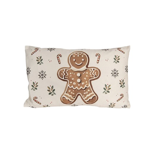 Clayre &amp; Eef Poszewka w kolorze beżowo-jasnobrązowym na poduszkę - 30 x 50 cm ze sklepu Limango Polska w kategorii Poduszki dekoracyjne - zdjęcie 187515974