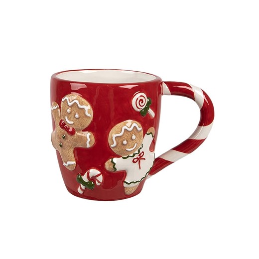 Clayre &amp; Eef Kubek w kolorze czerwonym - 325 ml ze sklepu Limango Polska w kategorii Dzbanki i zaparzacze - zdjęcie 187515992