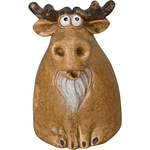 POSIWIO Figurka dekoracyjna &quot;Moose&quot; w kolorze jasnobrązowym - 10 x 15 x 12 cm ze sklepu Limango Polska w kategorii Dekoracje - zdjęcie 187516020