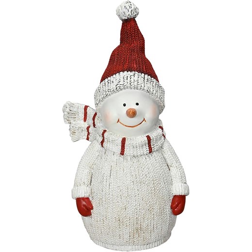 POSIWIO Figurka &quot;Snowman&quot; w kolorze białym na płot - 11,5 x 22 x 8 cm ze sklepu Limango Polska w kategorii Dekoracje i akcesoria ogrodowe - zdjęcie 187516022