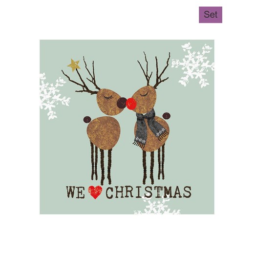 ppd Serwetki (40 szt.) &quot;We love Christmas&quot; w kolorze zielonym ze sklepu Limango Polska w kategorii Akcesoria kuchenne - zdjęcie 187516150