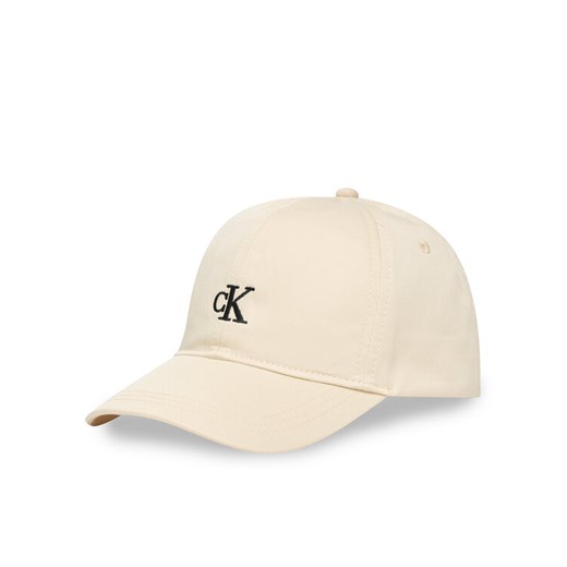 Czapka z daszkiem Calvin Klein Jeans Monogram IU0IU00150 Écru ze sklepu eobuwie.pl w kategorii Czapki dziecięce - zdjęcie 187516221