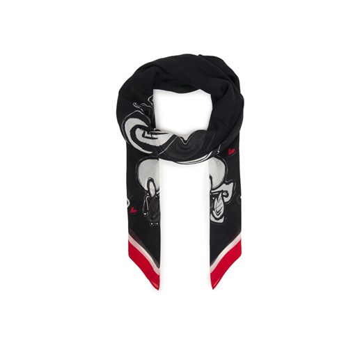 Szal KARL LAGERFELD B1W33106 Czarny ze sklepu eobuwie.pl w kategorii Szaliki i chusty damskie - zdjęcie 187516232