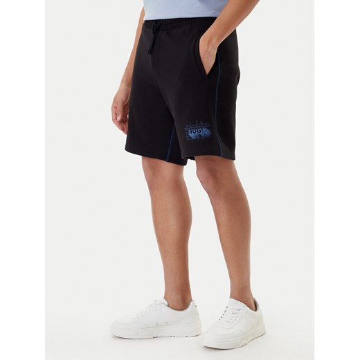 HUGO Szorty sportowe Nothali 50553499 Czarny Regular Fit ze sklepu MODIVO w kategorii Spodenki męskie - zdjęcie 187516471