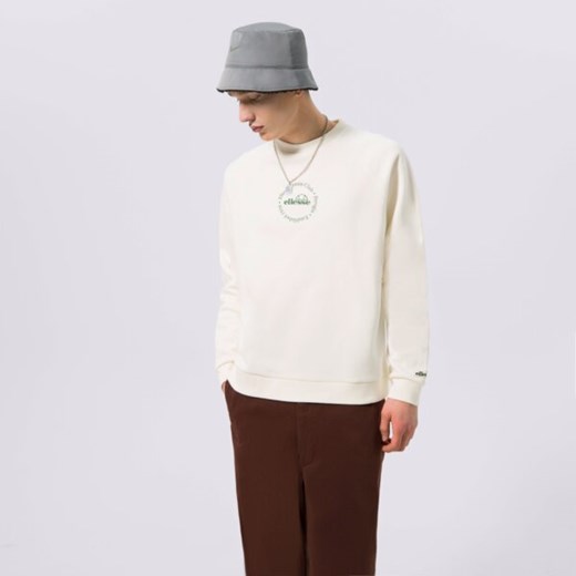 ELLESSE BLUZA VOLIERO SWEATSHIRT OFF WHT ze sklepu Sizeer w kategorii Bluzy męskie - zdjęcie 187516871