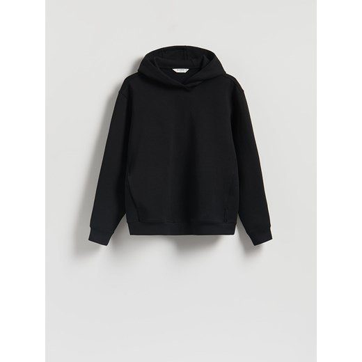 Reserved - Bluza regular z kapturem - czarny ze sklepu Reserved w kategorii Bluzy męskie - zdjęcie 187517070