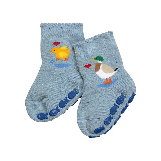 Falke Skarpety &quot;Baby Duckling&quot; w kolorze błękitnym ze sklepu Limango Polska w kategorii Skarpetki dziecięce - zdjęcie 187517362