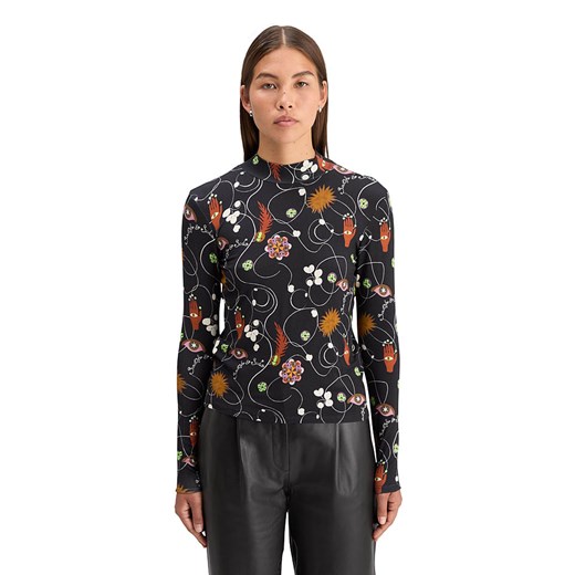 Scotch &amp; Soda Koszulka w kolorze czarnym ze sklepu Limango Polska w kategorii Bluzki damskie - zdjęcie 187517504