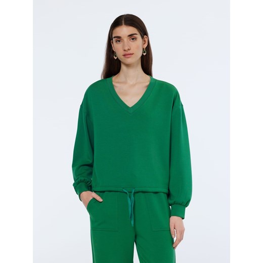 Scotch &amp; Soda Bluza w kolorze zielonym ze sklepu Limango Polska w kategorii Bluzy damskie - zdjęcie 187517520