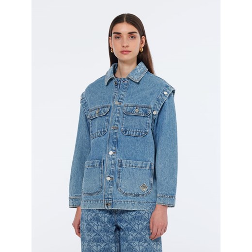 Scotch &amp; Soda Kurtka dżinsowa w kolorze niebieskim ze sklepu Limango Polska w kategorii Kurtki damskie - zdjęcie 187517524