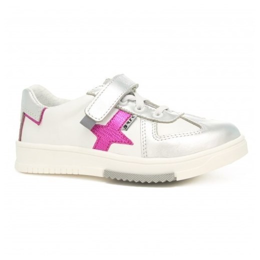 Półbuty Bartek 18326004 Ii, Dla Dziewcząt, Biało-Srebrny ze sklepu Wojas w kategorii Trampki dziecięce - zdjęcie 187517782