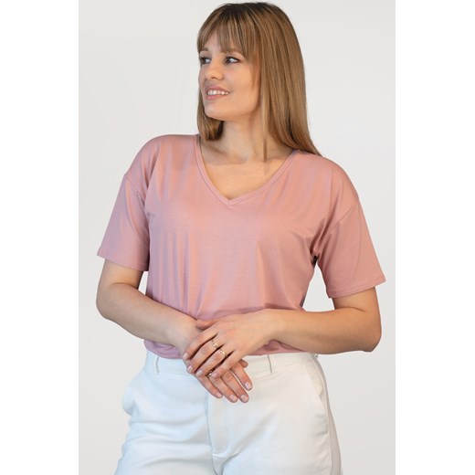 Koszulka klasyczna Babell Patty różowy ze sklepu kontri.pl w kategorii Bluzki damskie - zdjęcie 187518560