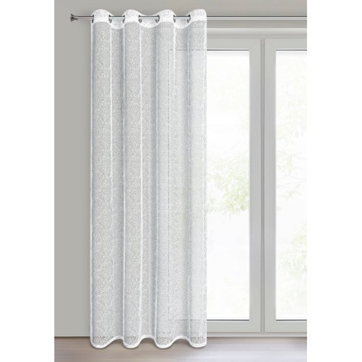 FIRANA GOTOWA CYNTIA 140 X 250 CM BIAŁY Eurofirany uniwersalny lenaodniemowlakadoszkolniaka.pl