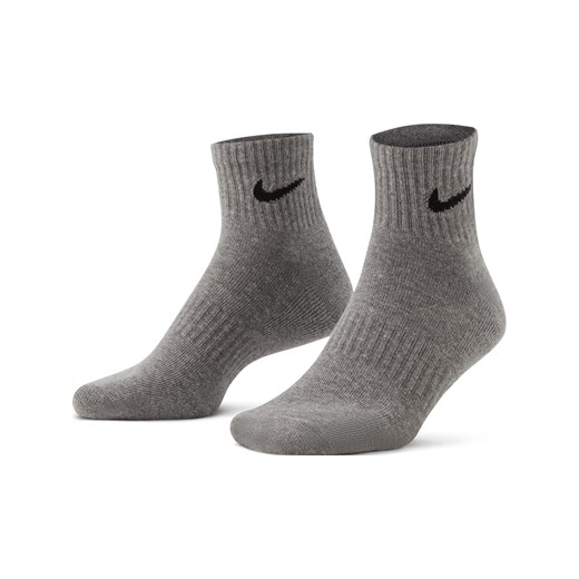Skarpety treningowe do kostki Nike Everyday Cushioned (3 pary) - Wielokolorowe Nike 42-46 wyprzedaż Nike poland