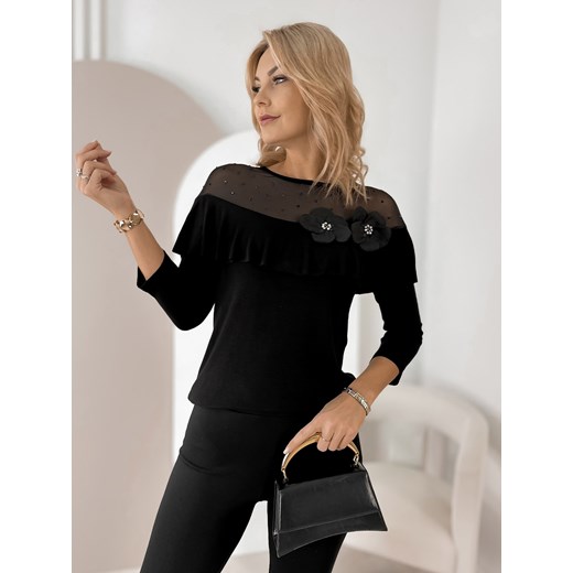 bluzka norwood czarna one size ze sklepu UBRA w kategorii Bluzki damskie - zdjęcie 187520450