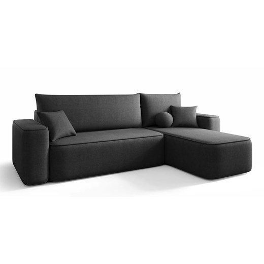 Grafitowy nowoczesny narożnik rozkładany L4-H37 ze sklepu Edinos.pl w kategorii Narożniki - zdjęcie 187520682