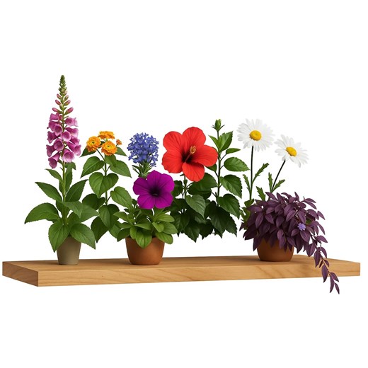 Ścienna półka na kwiaty dąb sonoma M1-F32 ze sklepu Edinos.pl w kategorii Półki - zdjęcie 187520734