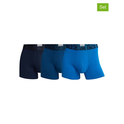 CR7 Bokserki (3 pary) w kolorze granatowo-niebieskim ze sklepu Limango Polska w kategorii Majtki męskie - zdjęcie 187521321