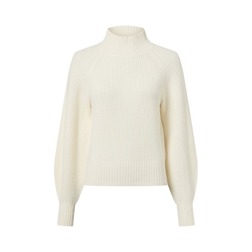 HUGO Damski sweter z dzianiny z wełną i kaszmirem - Sorellasio Kobiety écru jednolity ze sklepu vangraaf w kategorii Swetry damskie - zdjęcie 187521724