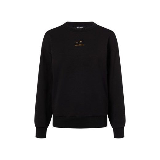 Armani Exchange Bluza damska Kobiety wiskoza czarny jednolity ze sklepu vangraaf w kategorii Bluzy damskie - zdjęcie 187521731