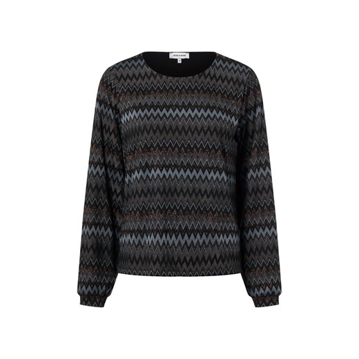 More & More Damska koszulka z długim rękawem Kobiety czarny wzorzysty ze sklepu vangraaf w kategorii Bluzki damskie - zdjęcie 187521753