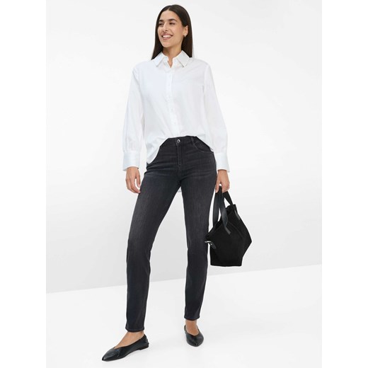 BRAX Dżinsy - Shakira Kobiety czarny jednolity ze sklepu vangraaf w kategorii Jeansy damskie - zdjęcie 187521772