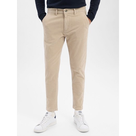Lindbergh Spodnie Mężczyźni Bawełna piaskowy jednolity ze sklepu vangraaf w kategorii Spodnie męskie - zdjęcie 187521781