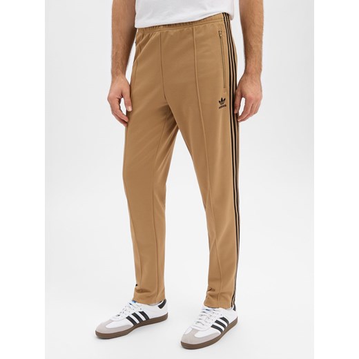 adidas Originals Męskie spodnie dresowe Mężczyźni Bawełna beżowy jednolity ze sklepu vangraaf w kategorii Spodnie męskie - zdjęcie 187521784