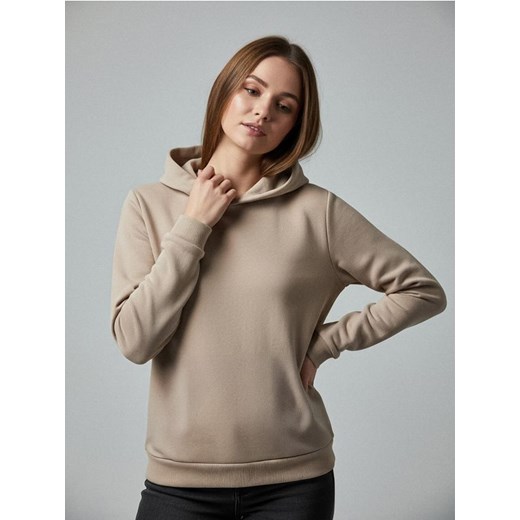 Sinsay - Bluza hoodie basic - beżowy ze sklepu Sinsay w kategorii Bluzy damskie - zdjęcie 187523392